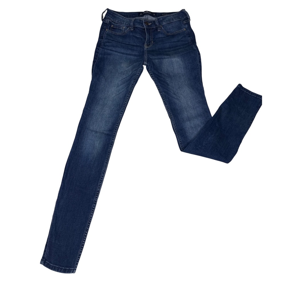 Hollister Super Skinny Jeans Womens 3R 26x30 Blue Cotton Blend Low Rise Stretch